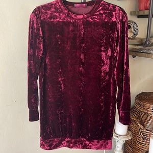 Velvet Long Sleeve Shirt